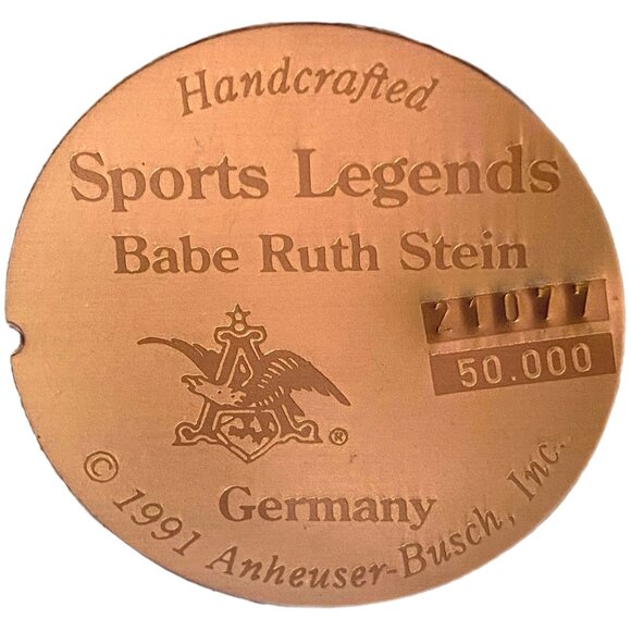 Sports Legends Babe Ruth Stein Lidded Genuine Limited Edition - Picture 16 of 16
